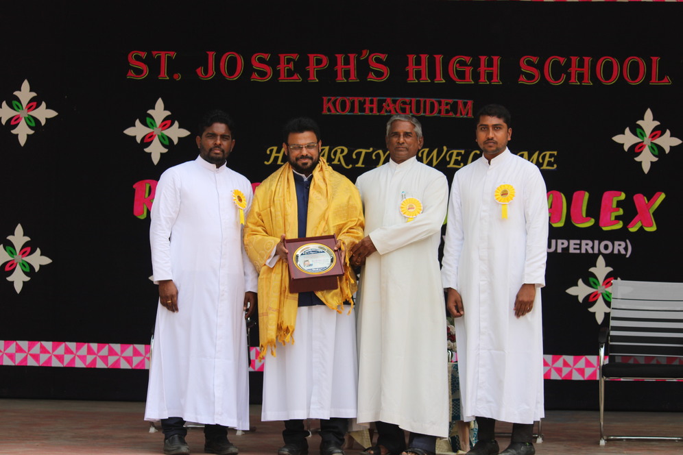 Glimpses of the Visit to St Joseph’s High School, Kothagudem by Bro Shine Alex, Provincial Superior-2024