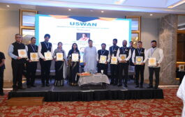 Honourable Union Minister of India Sree Nitin ji Gadkari felicitated the Core Committee Members of Unaided Schools Welfare Association of Nagpur (USWAN) on 29.08.2025